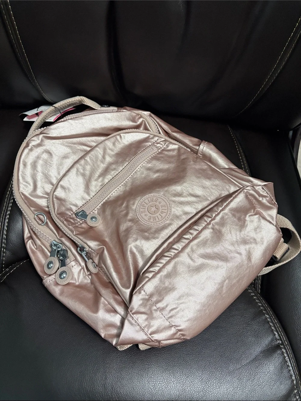 Kipling Women’s Seoul Small Tablet Backpack in Quartz Metallic
